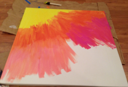 Easy Steps To Paint A Sunset Sky And A Tree In Acrylic Paints