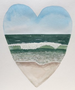 Beach Heart painting