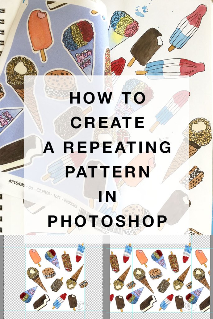 How to create a repeating pattern in Photoshop. For fabric prints, gift wrap, wallpaper and more.