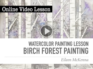 easy watercolor online lesson for beginners fun project