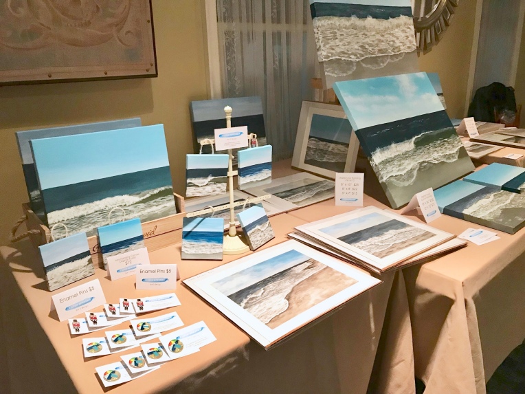 My first vendor event - recap and tips | selling my paintings in person 