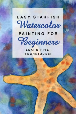 Easy Starfish Watercolor Painting for Beginners | Learn Watercolor Techniques